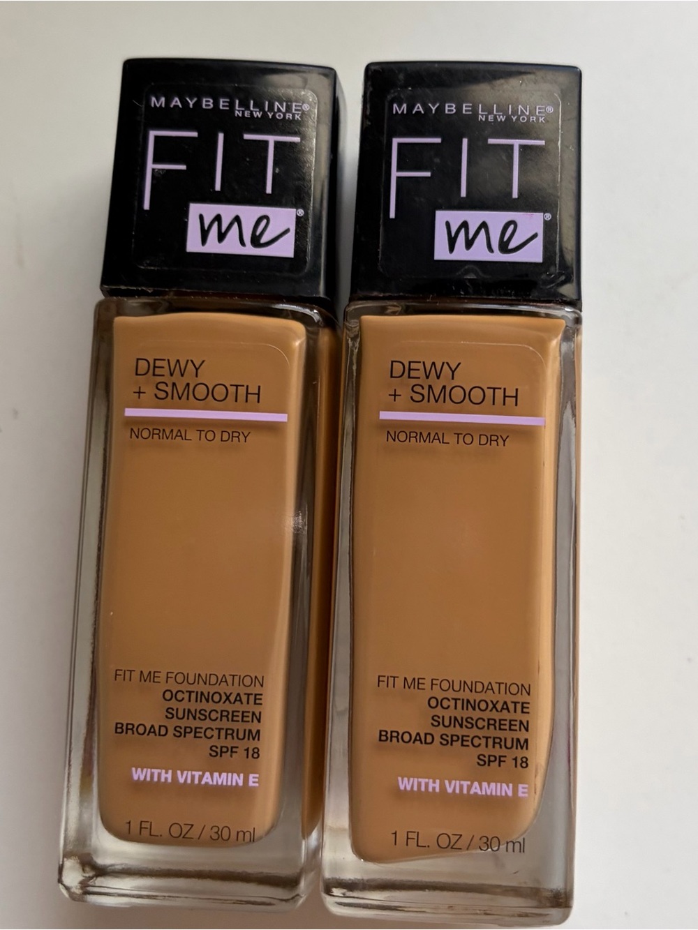 Maybelline Fit Me Dewy + Smooth Foundation - 240 Golden Beige (Pair)